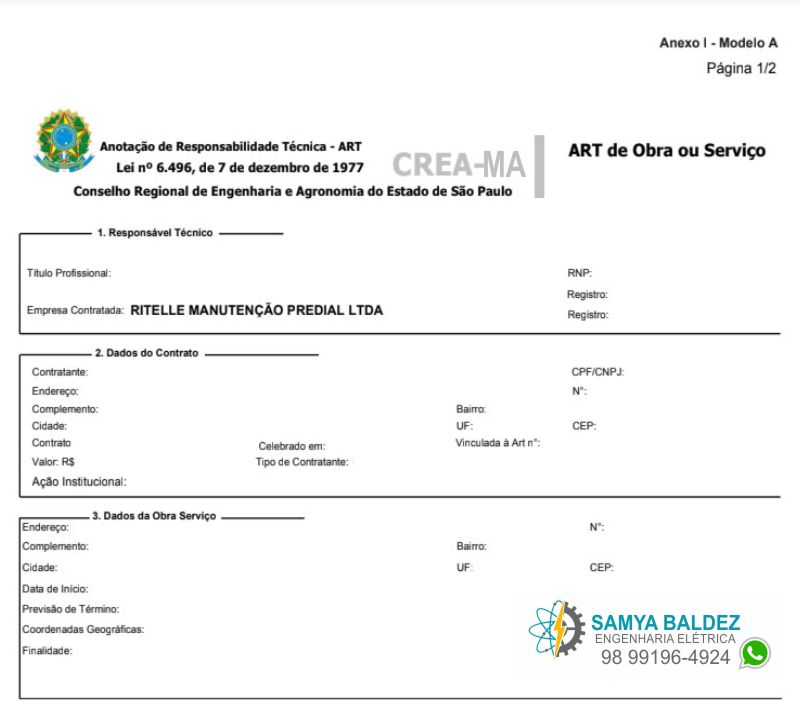 Emissão de laudo técnico engenharia elétrica